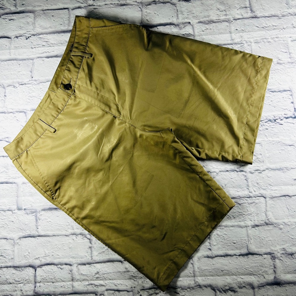 Adidas Mens Climalite Chino Golf Shorts Tan Khaki Size 34 Casual Travel